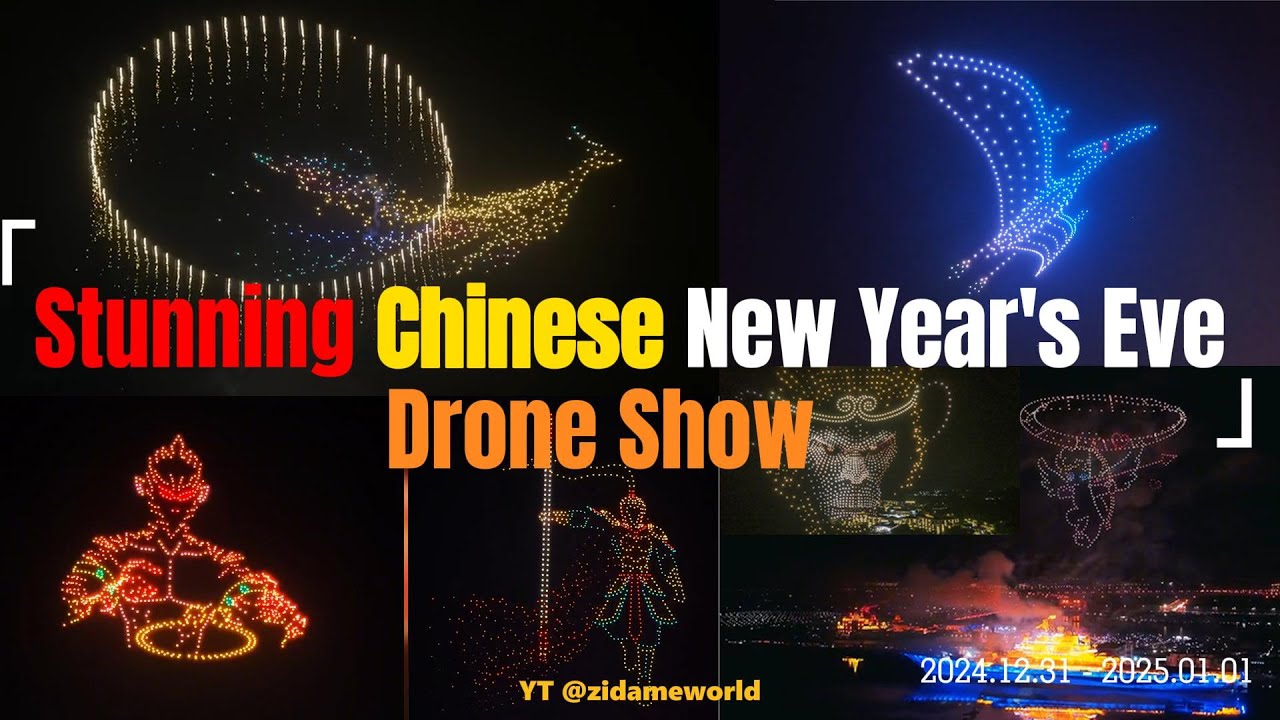 Chinese dragon drone show